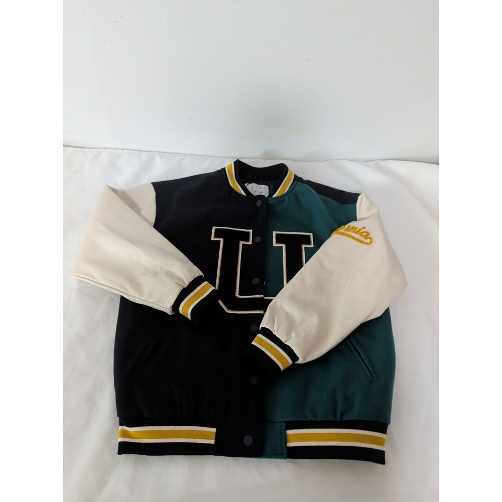 Zara Girls Vintage Style  Bomber Jacket Size 10, California Embroidery